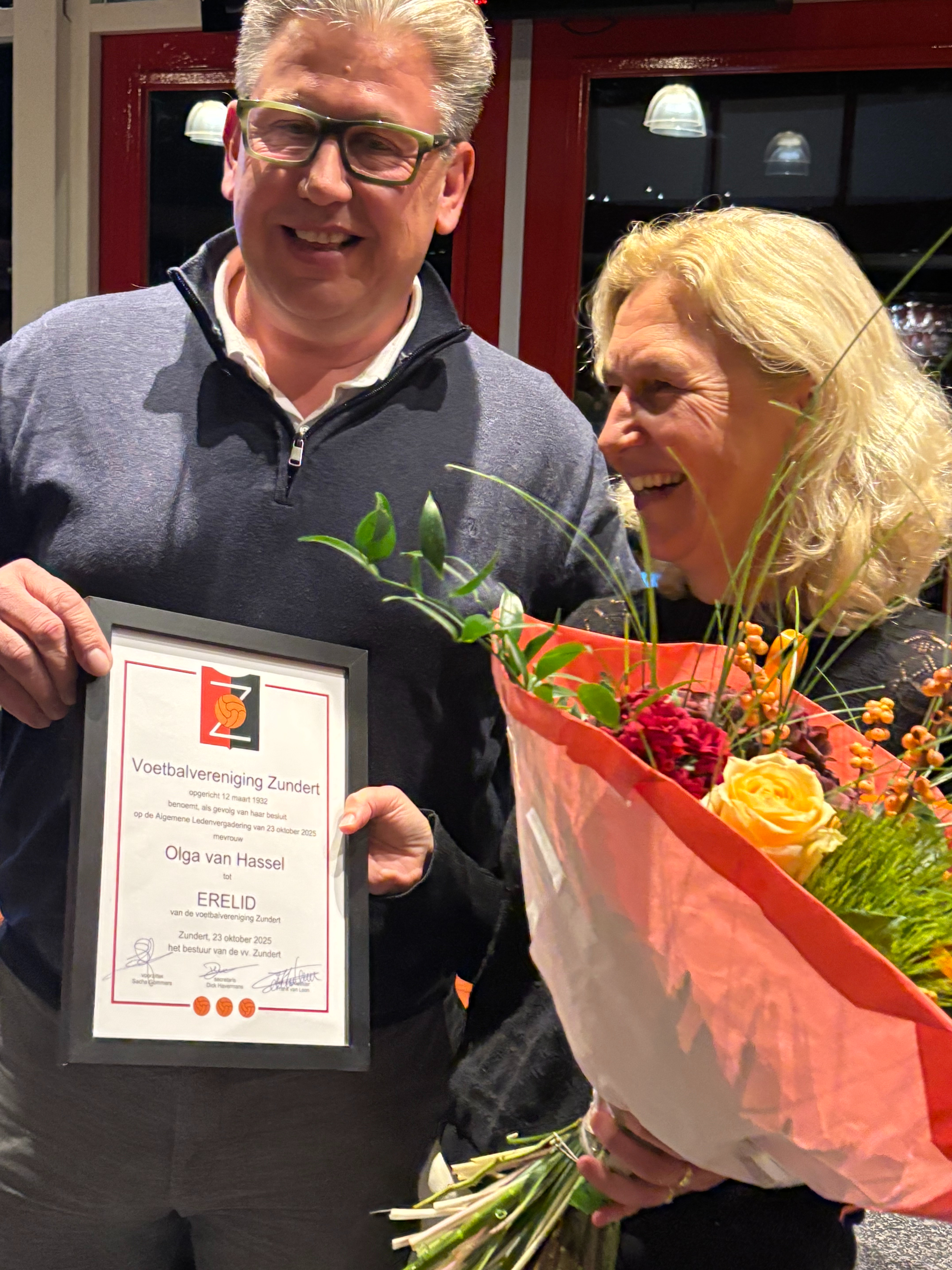 Olga van Hassel ERE lid VVZ